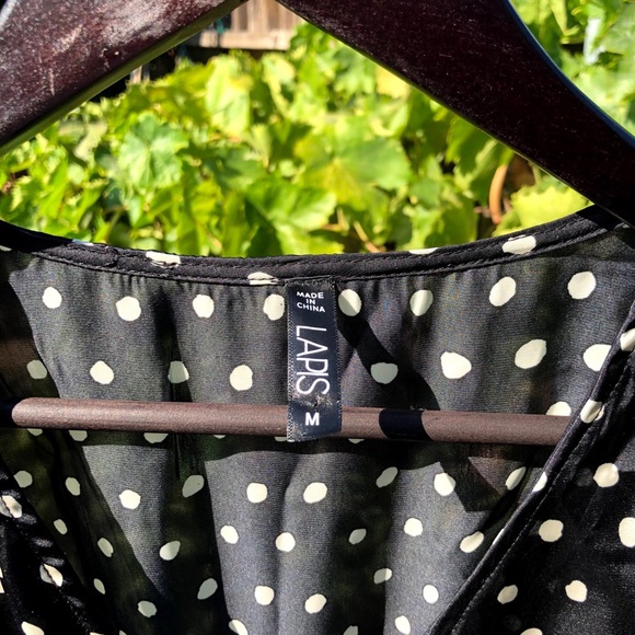 Lapis wide leg polka dot jumpsuit with pockets - Picture 7 of 9